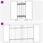 Esstisch 180 x 85 x 75 cm Holzwerkstoff Sonoma-Eiche