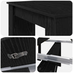 Esstisch 240 x 85 x 75 cm Holzwerkstoff Schwarze Eiche