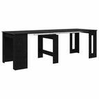 Esstisch 240 x 85 x 75 cm Holzwerkstoff Schwarze Eiche