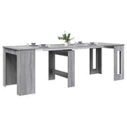 Esstisch 240 x 85 x 75 cm Holzwerkstoff Grau Sonoma