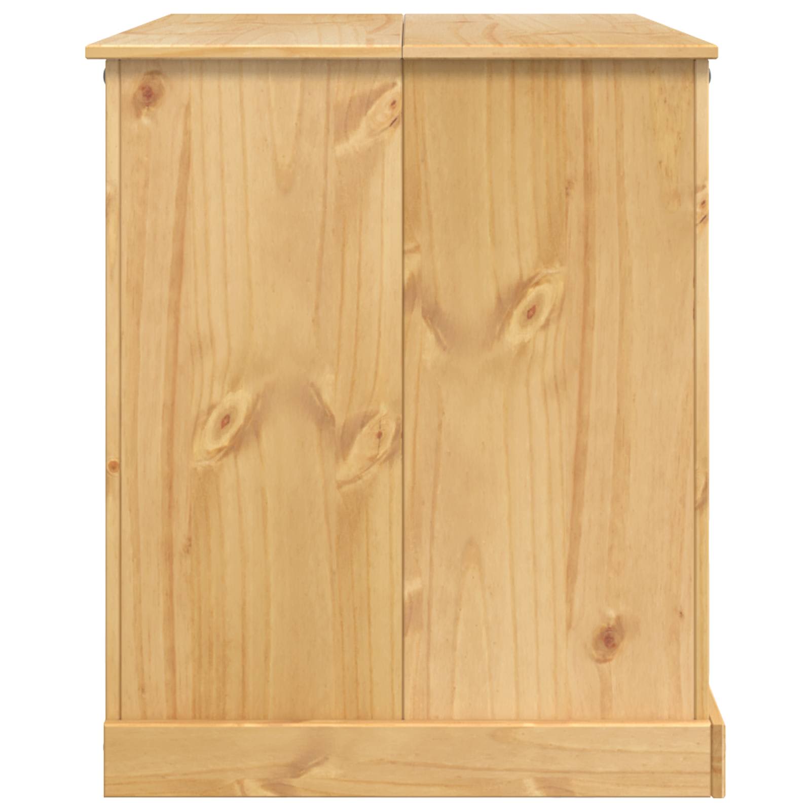 Küchentrolley 2 pcs Honigwachs 112 x 77 x 91,5 cm Massiv-Kiefer