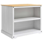 Küchentrolley 2 pcs Weiß und Honigwachs 112 x 77 x 91,5 cm