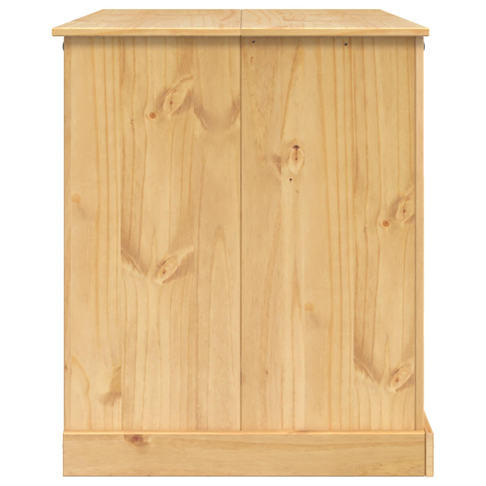 Küchentrolley 2 pcs Honigwachs 112 x 77 x 91,5 cm Massiv-Kiefer