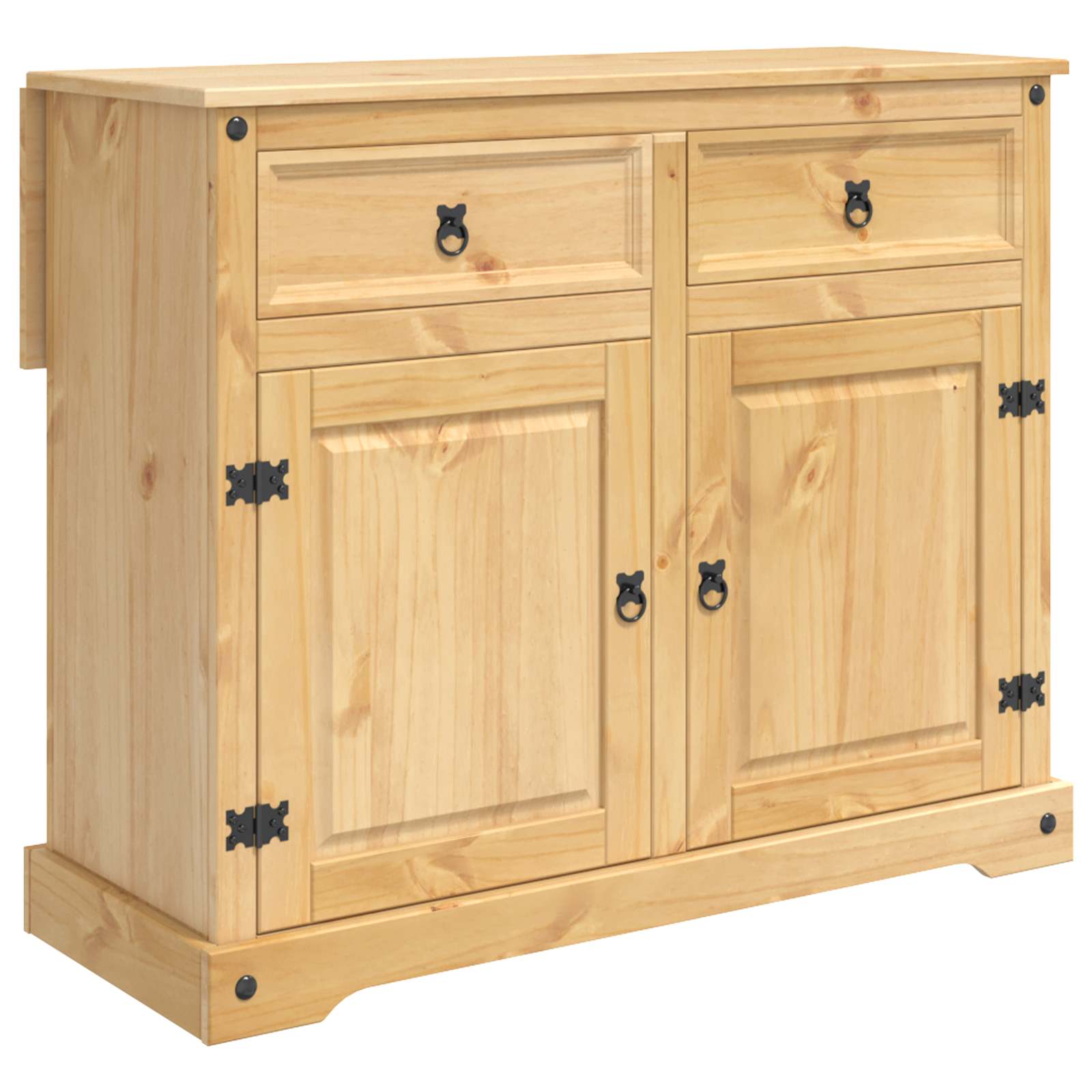 Küchentrolley 2 pcs Honigwachs 112 x 70 x 91,5 cm Massiv-Kiefer