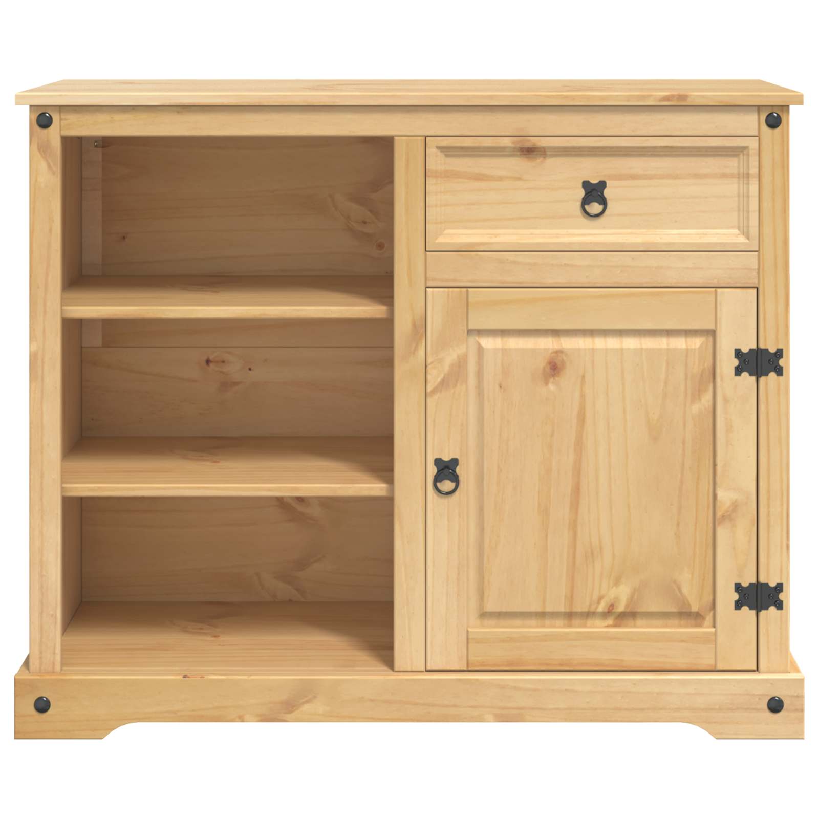 Küchentrolley 2 pcs Honigwachs 112 x 70 x 91,5 cm Massiv-Kiefer