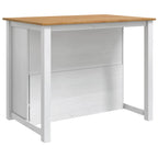Küchentrolley PANAMA 2 pcs Weiß und Honigwachs 112 x 77 x 90 cm