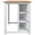 Küchentrolley PANAMA 2 pcs Weiß und Honigwachs 112 x 77 x 90 cm