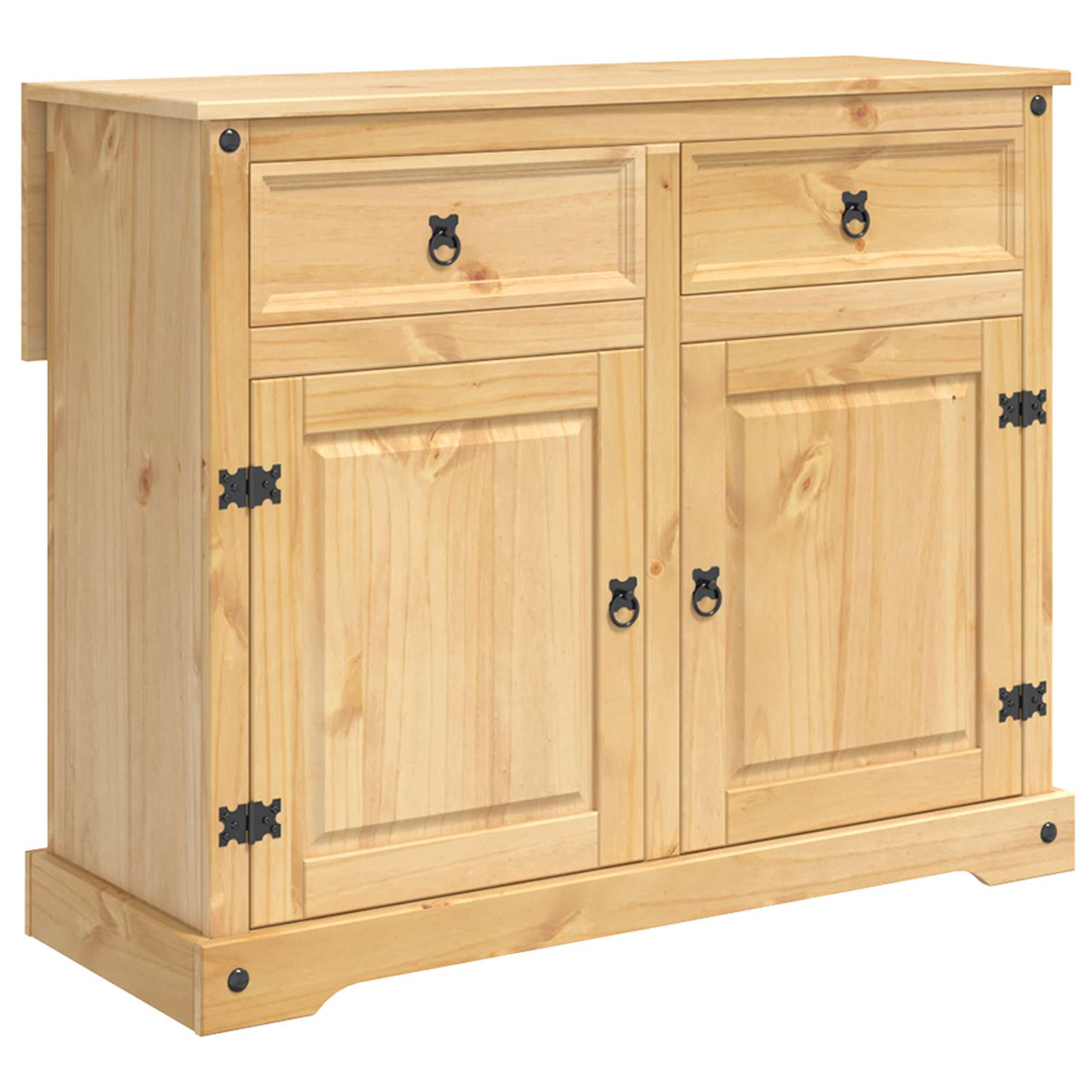 Kücheninsel Set CORONA 3 pcs Honigwachs Massives Kiefernholz