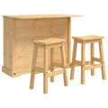 Kücheninsel Set mit Schubladen 3 pcs Honigwachs Massiv-Kiefer