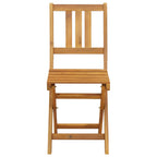 Außen Bistro-Stühle 6 pcs Natur Massivholz Akazie