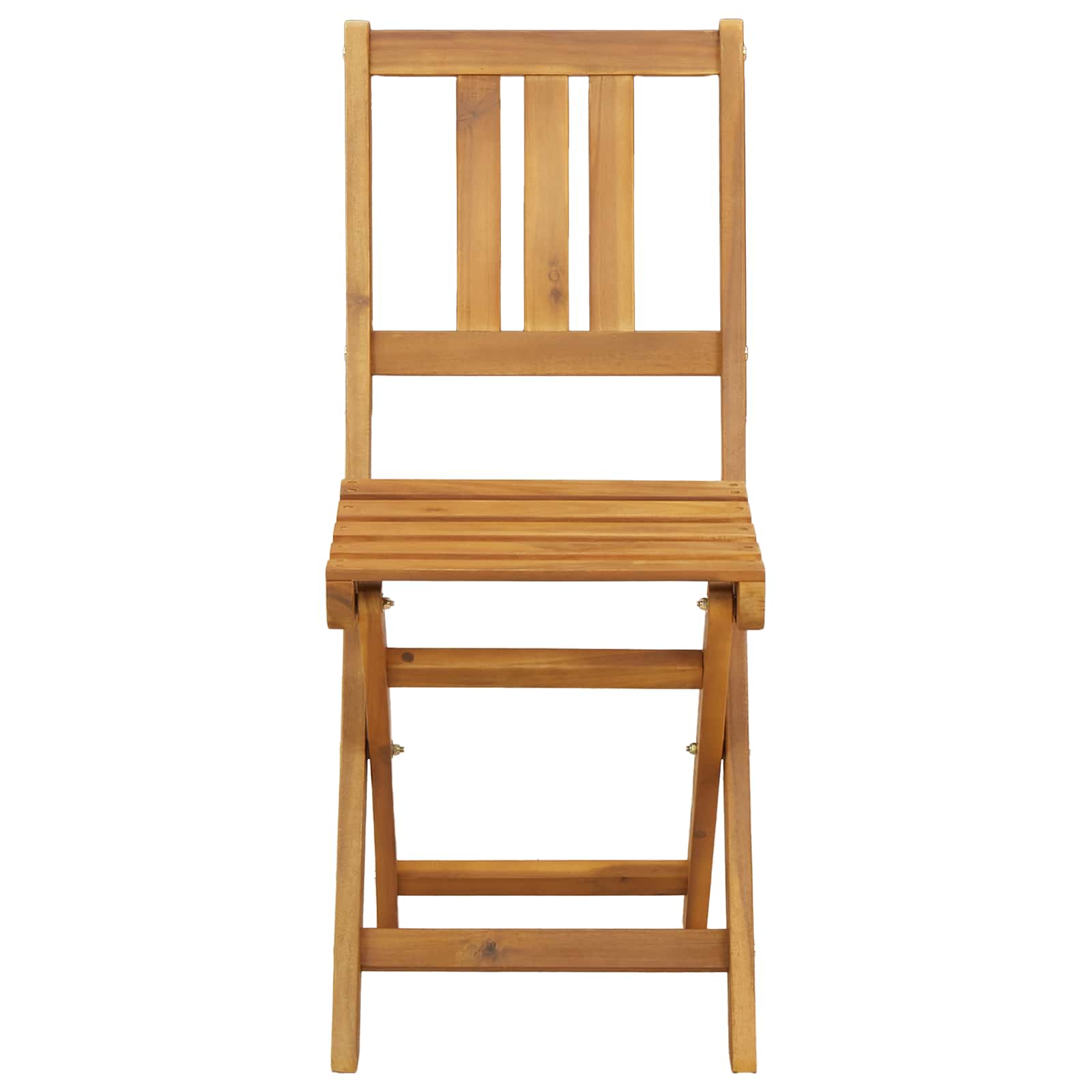 Außen Bistro-Stühle 6 pcs Natur Massivholz Akazie