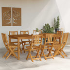 Außen Bistro-Stühle mit Kissen 8 pcs Natur 40 x 42 x 85 cm