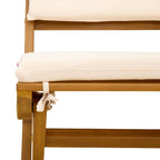 Außen Bistro-Stühle mit Kissen 6 pcs Cremeweiß 38 x 46 x 85 cm