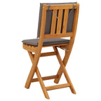 Außen Bistro-Stühle mit Kissen 6 pcs Dunkelgrau 38 x 46 x 85 cm