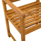 Bank Outdoor 4 pcs Natur 56 x 55,5 x 90 cm Massivholz Akazie