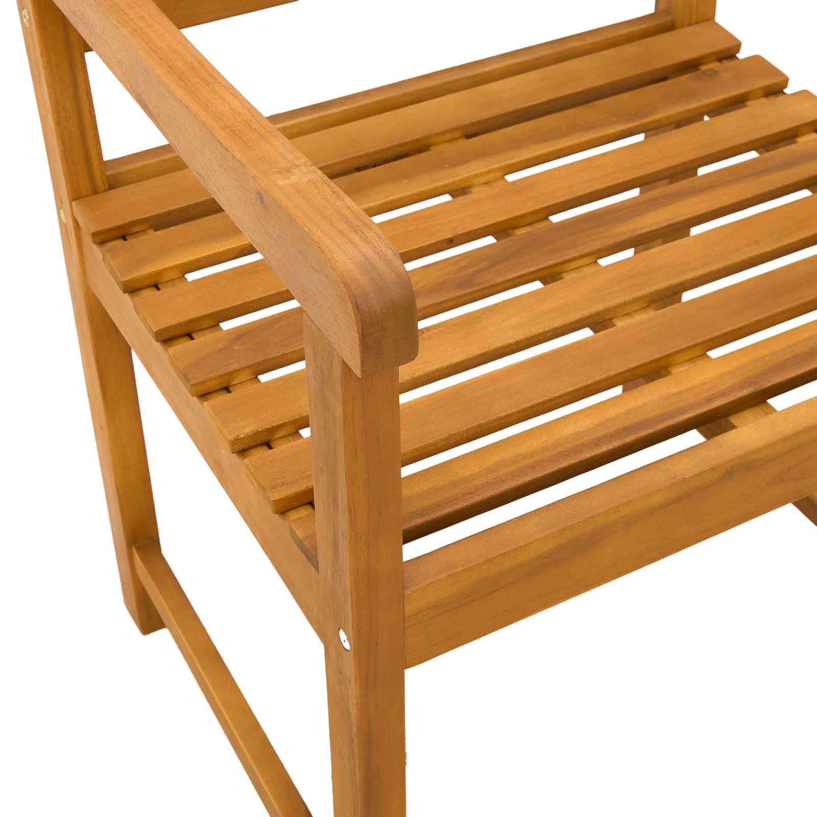 Bank Outdoor 4 pcs Natur 56 x 55,5 x 90 cm Massivholz Akazie