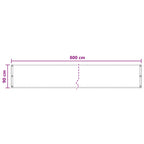 Balkonsichtschutz Anthrazit 90 x 800 cm HDPE und Aluminium
