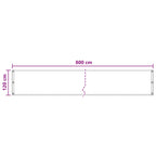 Balkonsichtschutz Anthrazit 120 x 800 cm HDPE und Aluminium
