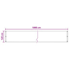 Balkonsichtschutz Braun 120 x 1000 cm HDPE und Aluminium