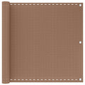 Balkonsichtschutz Taupe 75 x 700 cm HDPE und Aluminium