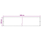 Balkonsichtschutz Hellgrau 120 x 500 cm HDPE und Aluminium