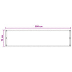 Balkonsichtschutz Sand 75 x 300 cm HDPE und Aluminium