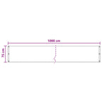 Balkonsichtschutz Sand 75 x 1000 cm HDPE und Aluminium