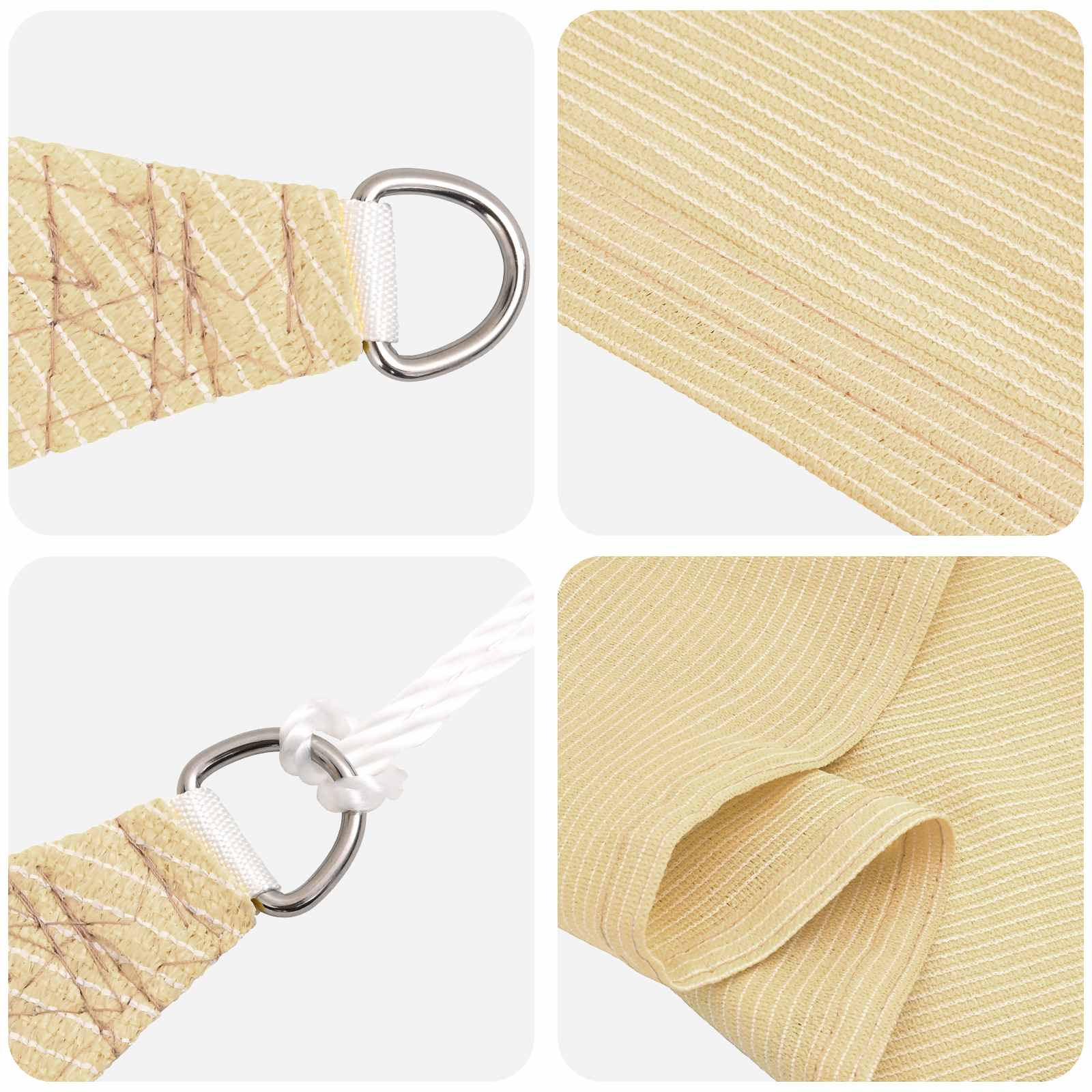 Sonnensegel Beige 2 x 6 m HDPE