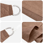 Sonnensegel Taupe 2 x 2 x 2 m HDPE