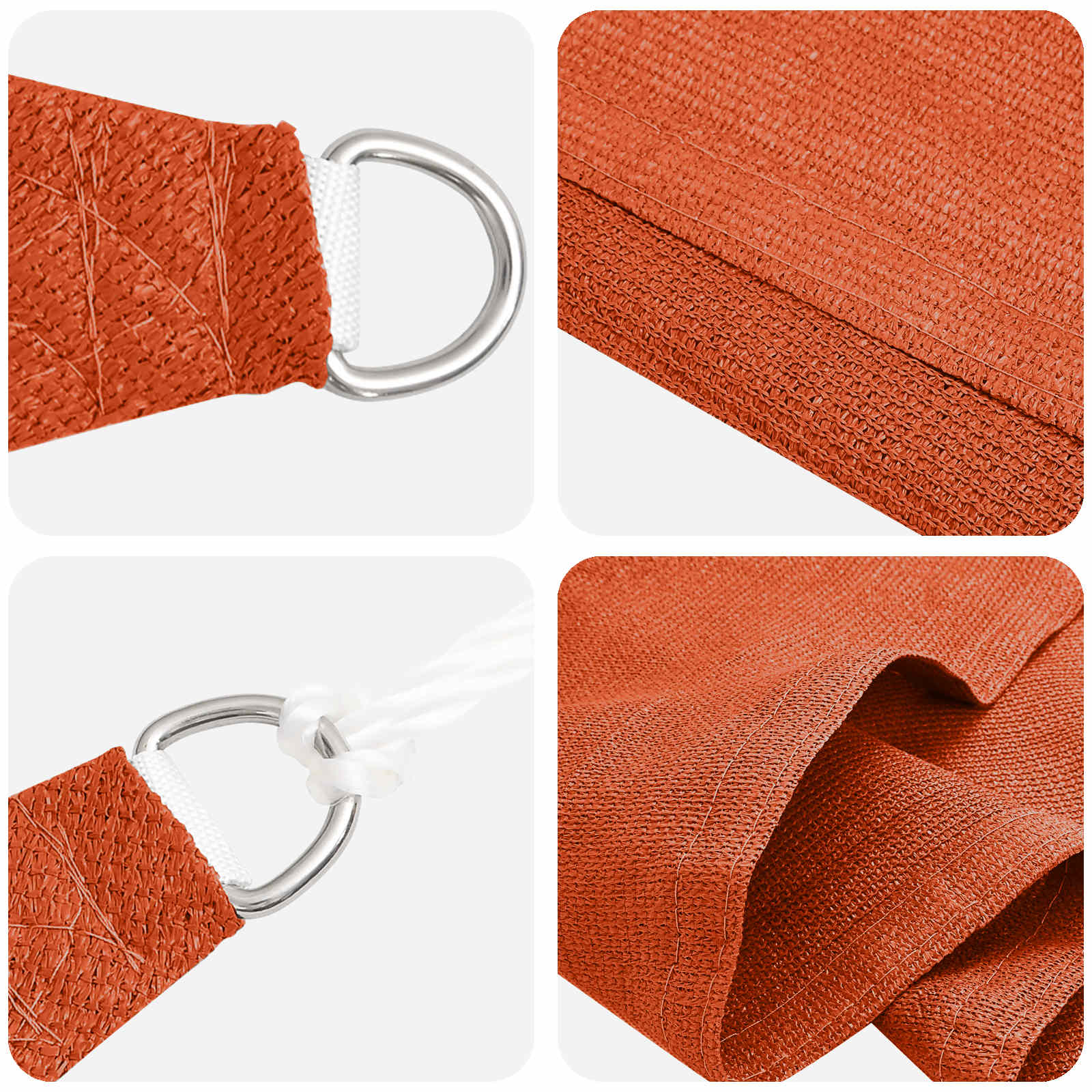 Sonnensegel Orange 2 x 6 m HDPE