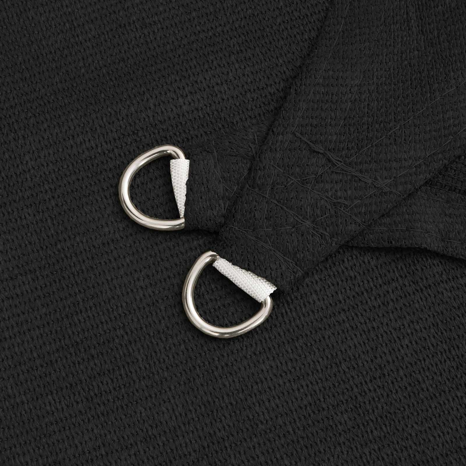 Sonnensegel Schwarz 2 x 6 m HDPE