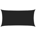 Sonnensegel Schwarz 2,5 x 6 m HDPE
