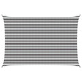 Sonnensegel Anthrazit und Weiß 4 x 5 m HDPE
