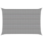 Sonnensegel Anthrazit und Weiß 4 x 7 m HDPE