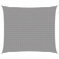 Sonnensegel Anthrazit und Weiß 6 x 8 m HDPE