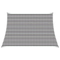 Sonnensegel Anthrazit und Weiß 3 / 4 x 3 m HDPE