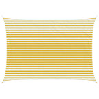 Sonnensegel Gelb und Weiß 3,5 x 4,5 m HDPE