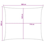Sonnensegel Gelb und Weiß 6 x 8 m HDPE