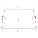 Sonnensegel Gelb und Weiß 4 / 5 x 3 m HDPE