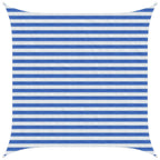 Sonnensegel Blau und Weiß 2,5 x 2,5 m HDPE