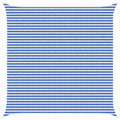 Sonnensegel Blau und Weiß 5 x 5 m HDPE