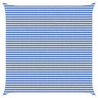 Sonnensegel Blau und Weiß 5 x 5 m HDPE
