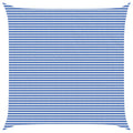 Sonnensegel Blau und Weiß 6 x 6 m HDPE