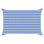 Sonnensegel Blau und Weiß 2 x 2,5 m HDPE