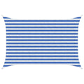Sonnensegel Blau und Weiß 2 x 3,5 m HDPE