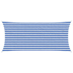 Sonnensegel Blau und Weiß 2 x 5 m HDPE