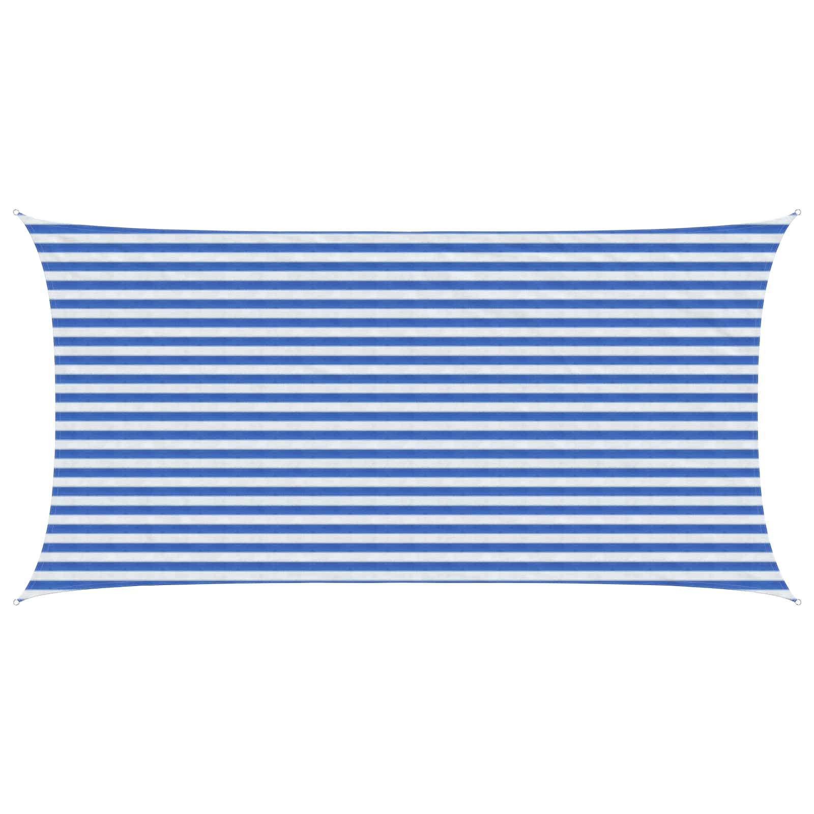 Sonnensegel Blau und Weiß 2,5 x 6 m HDPE