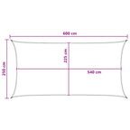 Sonnensegel Blau und Weiß 2,5 x 6 m HDPE