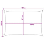 Sonnensegel Blau und Weiß 3 x 4 m HDPE