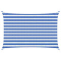 Sonnensegel Blau und Weiß 3 x 4,5 m HDPE
